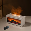 Eseential Oil Diffuser, Fireplace Flame Oil Diffuser - Aromatherapy Aroma Humidifier, Upgrade 7 Flame Colors Noiseless 280ml