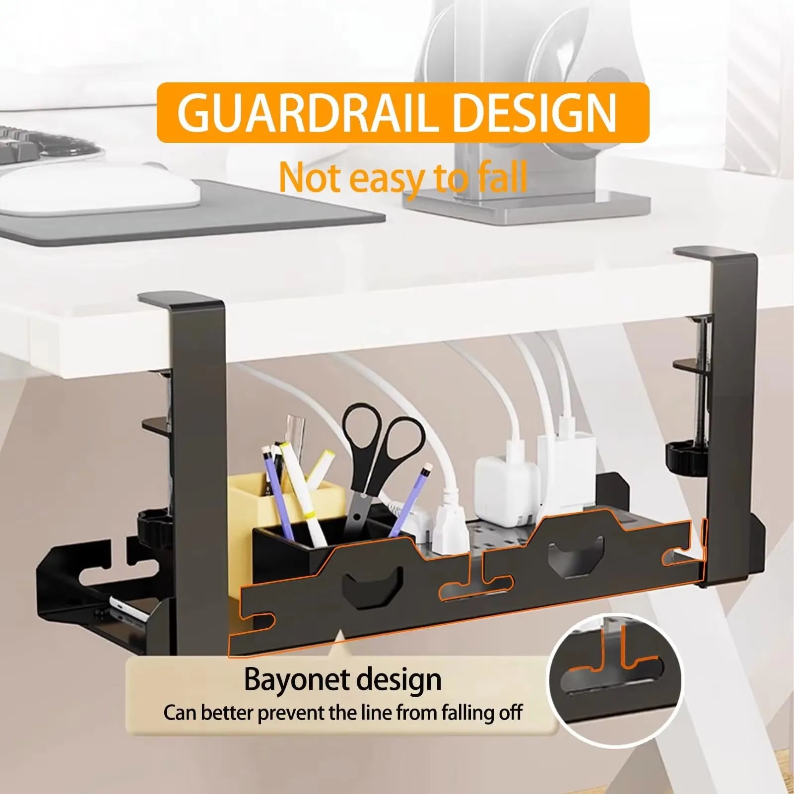 Under Desk Cable Tray Pro