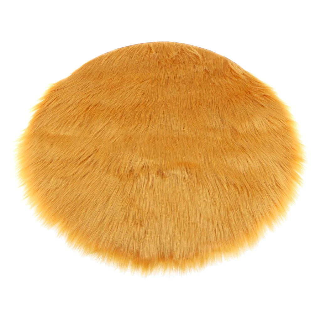 fityle Fashion Area Rug Soft Sheepskin Skin Faux Fur Fake Rug Mat Small Rugs Living Bedroom Window Bedside Home Decor