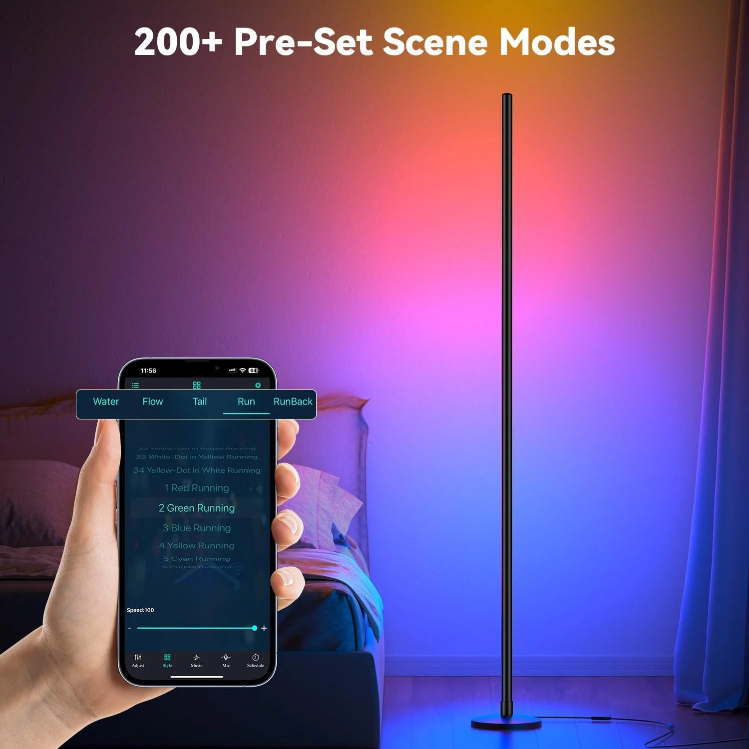 RGB Corner Floor Lamp