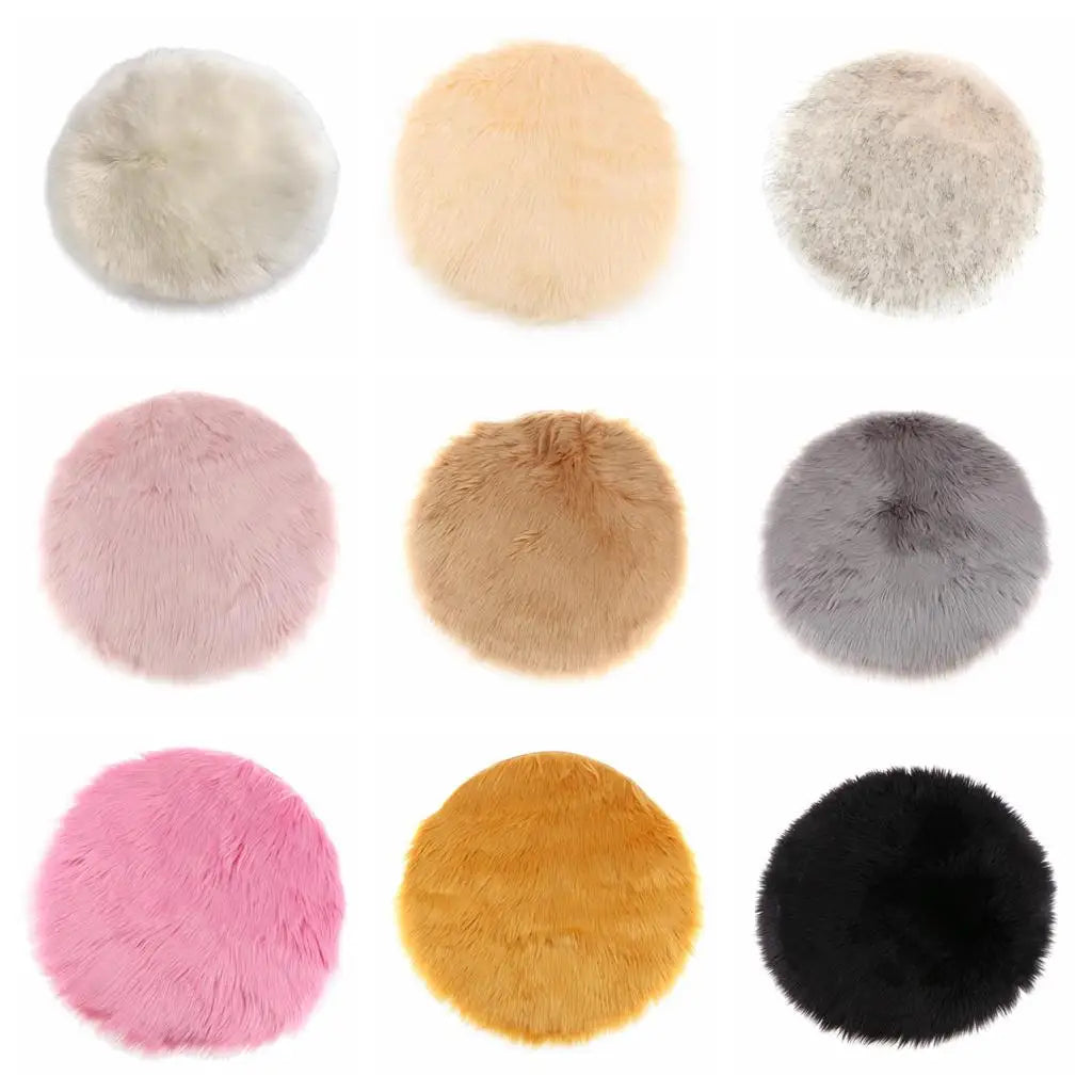 fityle Fashion Area Rug Soft Sheepskin Skin Faux Fur Fake Rug Mat Small Rugs Living Bedroom Window Bedside Home Decor