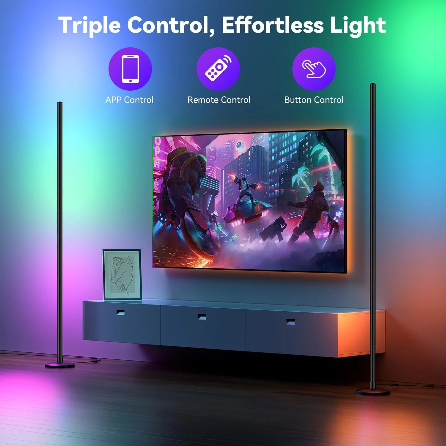 RGB Corner Floor Lamp