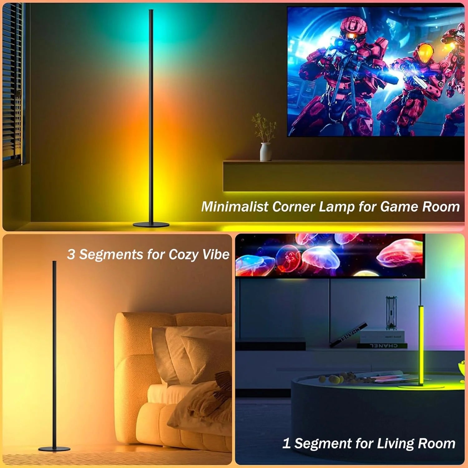 RGB Corner Floor Lamp
