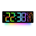 RGB Digital Wall Clock