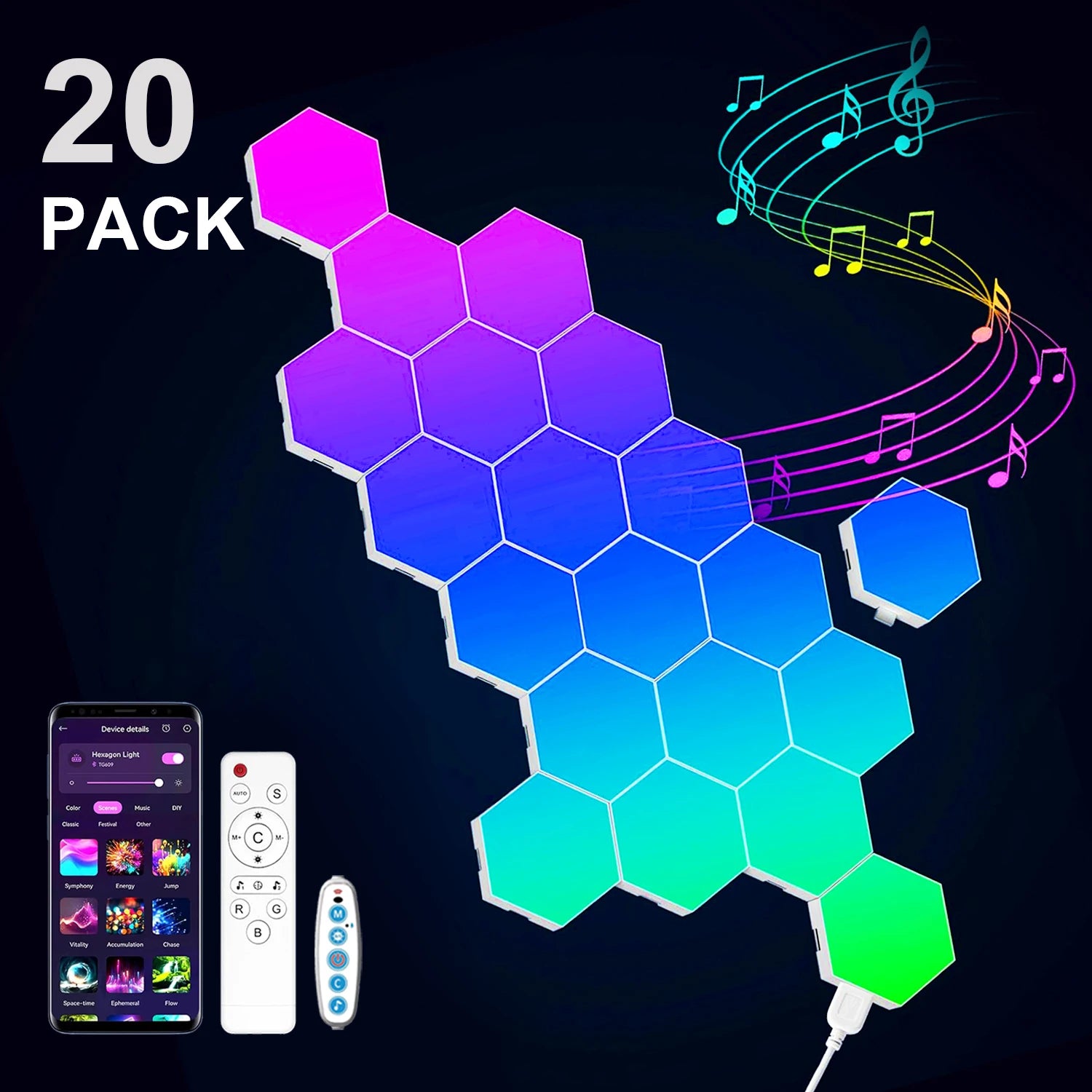 HexaGlow RGB Panels