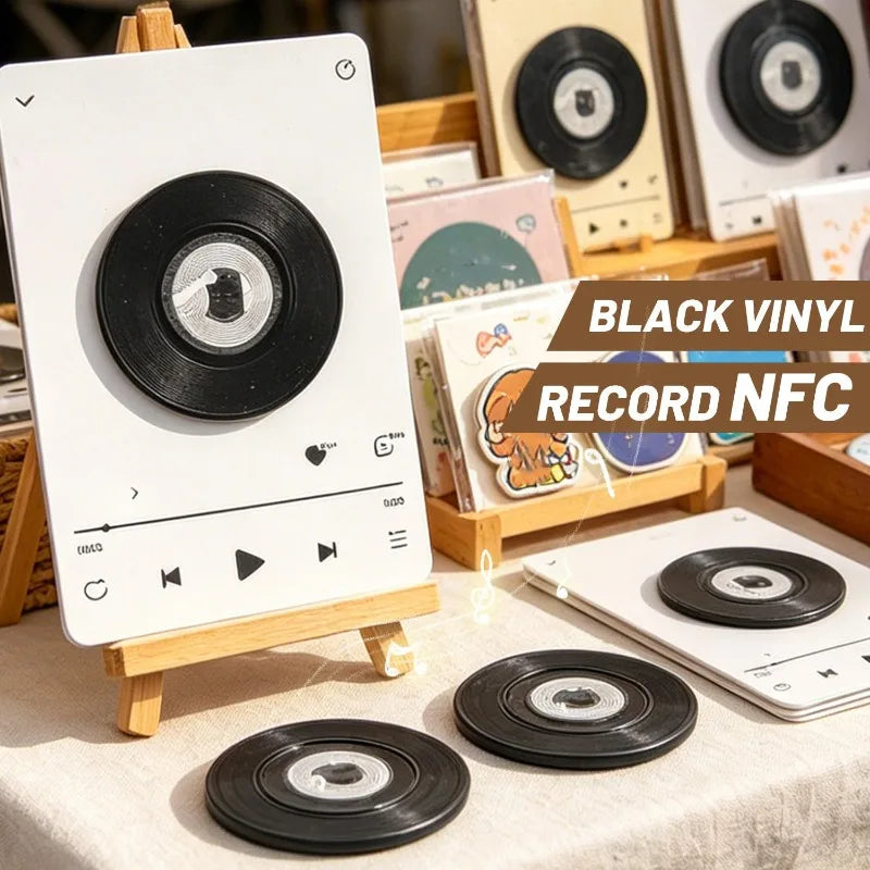 NFC Fridge Magnet Vinyl Record Style Music