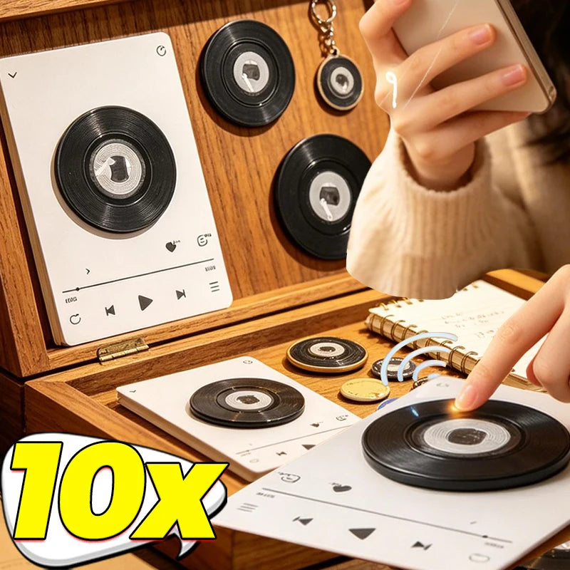 NFC Fridge Magnet Vinyl Record Style Music