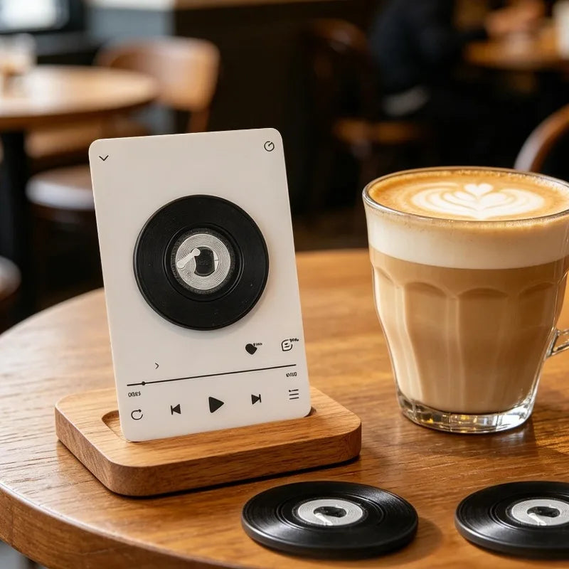 NFC Fridge Magnet Vinyl Record Style Music